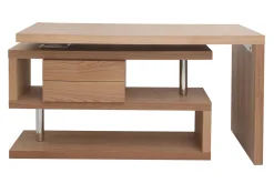 Miliboo Bureau Design-Bureau modulable design avec rangements 2 tiroirs bois clair L140-218 cm MAX