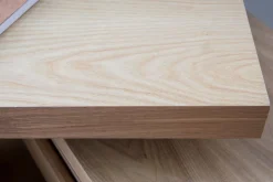 Miliboo Bureau Design-Bureau modulable design avec rangements 2 tiroirs bois clair L140-218 cm MAX