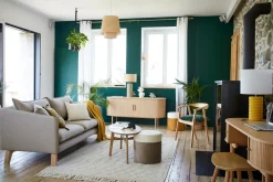 Miliboo Canapé Design|Voir Tous Les Canapés-Canapé 3 places éco-responsable en tissu recyclé naturel et bois clair FOREST