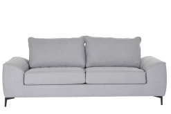 Miliboo Canapé Convertible|Voir Tous Les Canapés-Canapé convertible design 3 places en tissu gris et métal noir GAEL