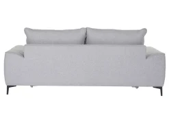 Miliboo Canapé Convertible|Voir Tous Les Canapés-Canapé convertible design 3 places en tissu gris et métal noir GAEL