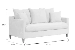 Miliboo Canapé Convertible|Voir Tous Les Canapés-Canapé convertible scandinave 3 places en tissu effet velours beige et bois clair LOUISE