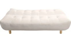 Miliboo Canapé Convertible|Voir Tous Les Canapés-Canapé convertible scandinave 3 places en tissu beige et bois clair YUMI