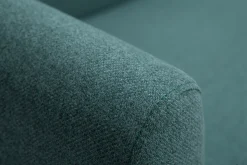 Miliboo Canapé Convertible|Voir Tous Les Canapés-Canapé convertible scandinave 3 places en tissu vert et bois clair STEWART