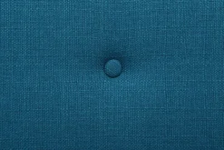 Miliboo Canapé Design|Canapé Convertible-Canapé convertible scandinave 3 places en tissu bleu canard et bois clair OSCAR