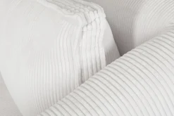 Miliboo Canapé D'angle|Voir Tous Les Canapés-Canapé d'angle gauche design en tissu velours côtelé écru 3-4 places PANAM