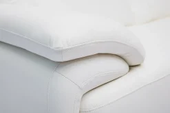 Miliboo Canapé Cuir|Voir Tous Les Canapés-Canapé design 3 places cuir blanc et acier chromé TAMARA