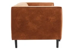 Miliboo Canapé Cuir|Voir Tous Les Canapés-Canapé design 2-3 places en cuir aspect vieilli marron cognac MORRIS