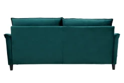 Miliboo Canapé Design|Voir Tous Les Canapés-Canapé design 3 places en tissu velours bleu pétrole CLIFF