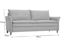 Miliboo Canapé Design|Voir Tous Les Canapés-Canapé design 3 places en tissu velours bleu pétrole CLIFF