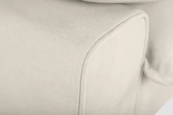 Miliboo Canapé Design|Voir Tous Les Canapés-Canapé design 3 places en tissu effet velours beige et métal noir DORY