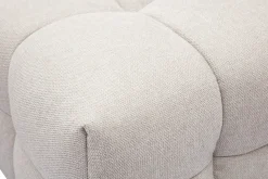 Miliboo Canapé Design|Voir Tous Les Canapés-Canapé design 3 places et repose-pieds en tissu effet velours texturé beige CORTO