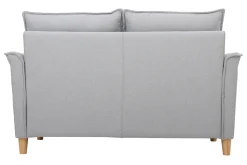 Miliboo Canapé Design|Voir Tous Les Canapés-Canapé scandinave 2 places en tissu gris clair et bois clair CLIFF