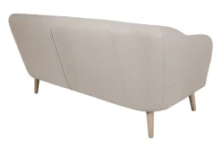 Miliboo Canapé Design|Voir Tous Les Canapés-Canapé scandinave 2-3 places en tissu beige et bois clair ISIS