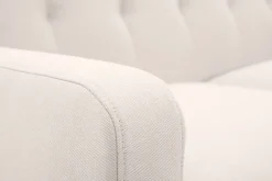 Miliboo Canapé Design|Voir Tous Les Canapés-Canapé scandinave 3 places en tissu beige et bois clair LUNA