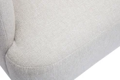 Miliboo Canapé Design|Voir Tous Les Canapés-Canapé scandinave 2 places en tissu effet velours texturé beige et bois clair ISKO