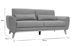 Miliboo Canapé Design|Voir Tous Les Canapés-Canapé scandinave 3 places en tissu effet velours jaune moutarde et bois clair EKTOR