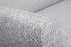 Miliboo Canapé Design|Voir Tous Les Canapés-Canapé scandinave 2 places en tissu gris et bois clair PURE