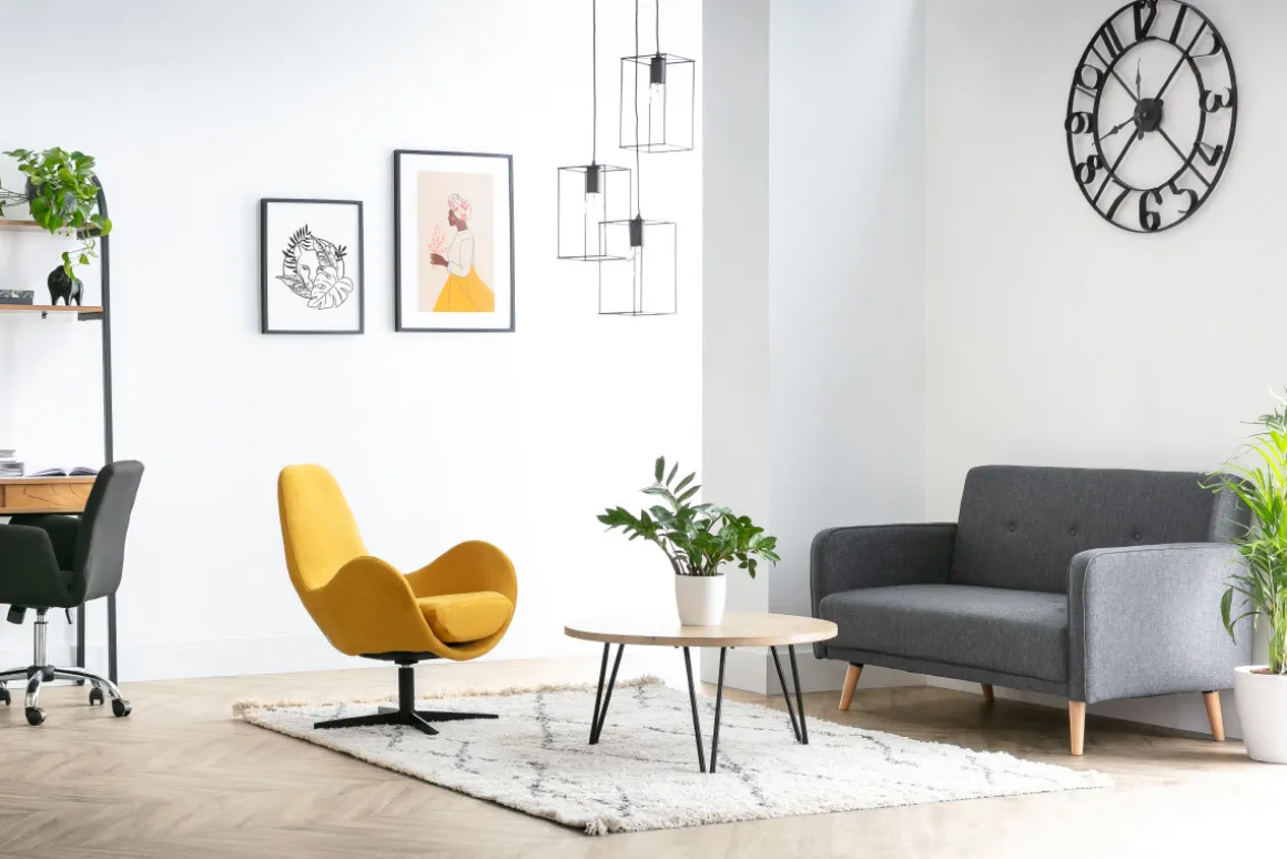 Miliboo Canapé Design|Voir Tous Les Canapés-Canapé scandinave 2 places en tissu beige et bois clair ULLA