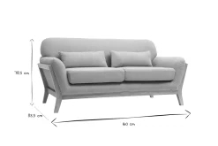 Miliboo Canapé Design|Voir Tous Les Canapés-Canapé scandinave 2 places en tissu vert lagon et bois clair YOKO
