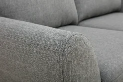 Miliboo Canapé Design|Voir Tous Les Canapés-Canapé scandinave 2 places en tissu gris et bois clair ALICE