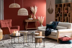 Miliboo Canapé Design|Voir Tous Les Canapés-Canapé scandinave 3 places en tissu beige et bois clair YOKO