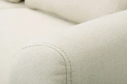 Miliboo Canapé Design|Voir Tous Les Canapés-Canapé scandinave 2 places en tissu beige et bois clair EKTOR