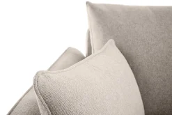 Miliboo Canapé Design|Voir Tous Les Canapés-Canapé scandinave 3 places en tissu beige et bois clair CREEP