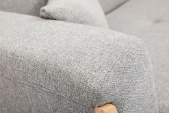 Miliboo Canapé Design|Voir Tous Les Canapés-Canapé scandinave 3 places en tissu gris et bois clair FJORD