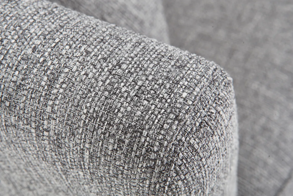 Miliboo Canapé Design|Voir Tous Les Canapés-Canapé scandinave déhoussable 3 places en tissu gris clair et bois clair OSLO