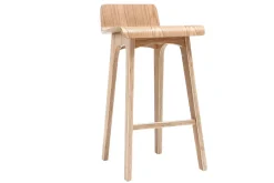 Miliboo Tabouret De Bar-Chaise de bar scandinave bois naturel H65 cm BALTIK
