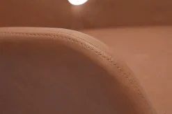 Miliboo Fauteuil De Bureau|Fauteuil De Bureau Petit Prix-Chaise de bureau à roulettes marron et métal noir ALBAN