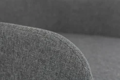 Miliboo Fauteuil De Bureau|Fauteuil De Bureau Petit Prix-Chaise de bureau à roulettes en tissu gris anthracite et acier chromé SHANA