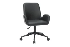 Miliboo Fauteuil De Bureau|Fauteuil De Bureau Petit Prix-Chaise de bureau à roulettes noire ALBAN