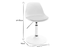 Miliboo Fauteuil Enfant-Chaise de bureau design enfant rose STEEVY