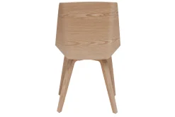 Miliboo Chaise Design|Chaise En Bois-Chaise design blanc et bois clair MELKIOR