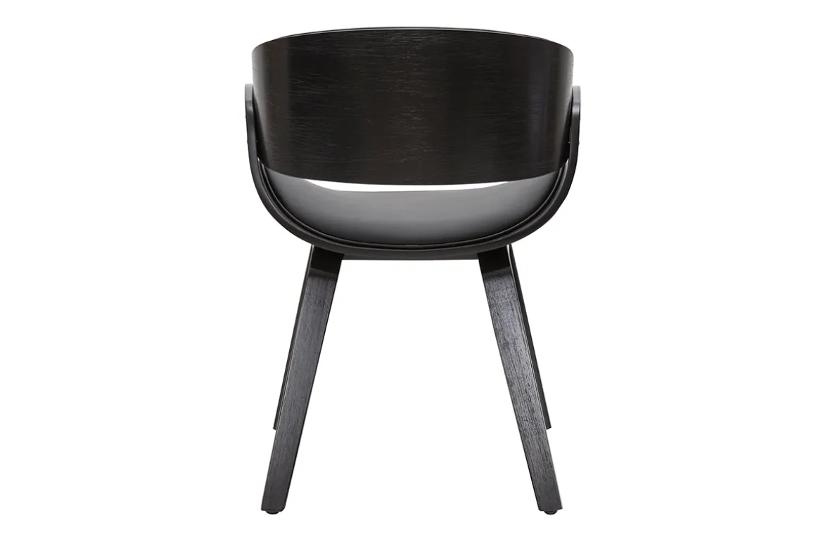 Miliboo Chaise Design|Chaise En Bois-Chaise design noire BENT