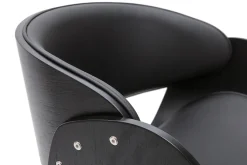 Miliboo Chaise Design|Chaise En Bois-Chaise design noire BENT