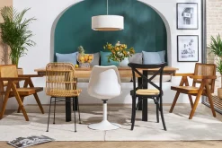 Miliboo Chaise Design-Chaise design pivotant blanc mat STEEVY V2