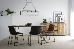 Miliboo Chaise Design-Chaise industrielle noire NEW ROCK