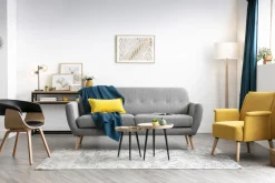 Miliboo Fauteuil Design|Voir Tous Les Fauteuils-Chaise scandinave noir et bois clair OKTAV
