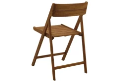 Miliboo Chaise De Jardin-Chaises de jardin pliantes en bois massif (lot de 2) DIEGO