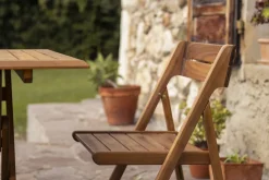 Miliboo Chaise De Jardin-Chaises de jardin pliantes en bois massif (lot de 2) DIEGO
