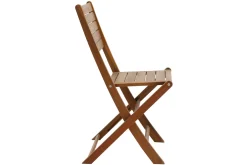 Miliboo Chaise De Jardin-Chaises de jardin pliantes en bois massif (lot de 2) CANOPEE