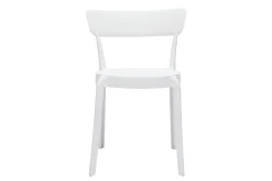 Miliboo Chaise De Jardin-Chaises design blanches empilables intérieur - extérieur (lot de 2) RIOS