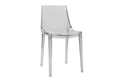 Miliboo Chaise Design|Chaise De Jardin-Chaises design empilables transparentes intérieur - extérieur (lot de 2) YZEL