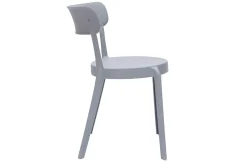 Miliboo Chaise De Jardin-Chaises design gris clair empilables intérieur - extérieur (lot de 2) RIOS