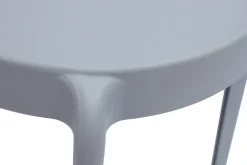 Miliboo Chaise De Jardin-Chaises design gris clair empilables intérieur - extérieur (lot de 2) RIOS