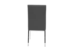 Miliboo Chaise Design-Chaises design gris et métal acier chromé (lot de 2) SIMEA