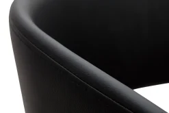 Miliboo Chaise Design-Chaises design noir et bois foncé (lot de 2) SLAM